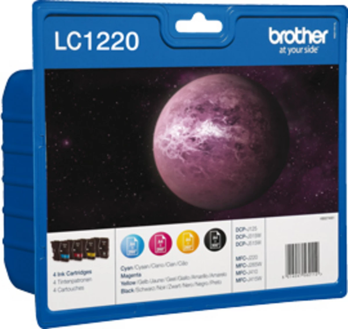 Set kaseta boje, Brother, LC-1220VALBP, 4 ngjyra, BK/C/M/Y, multipack