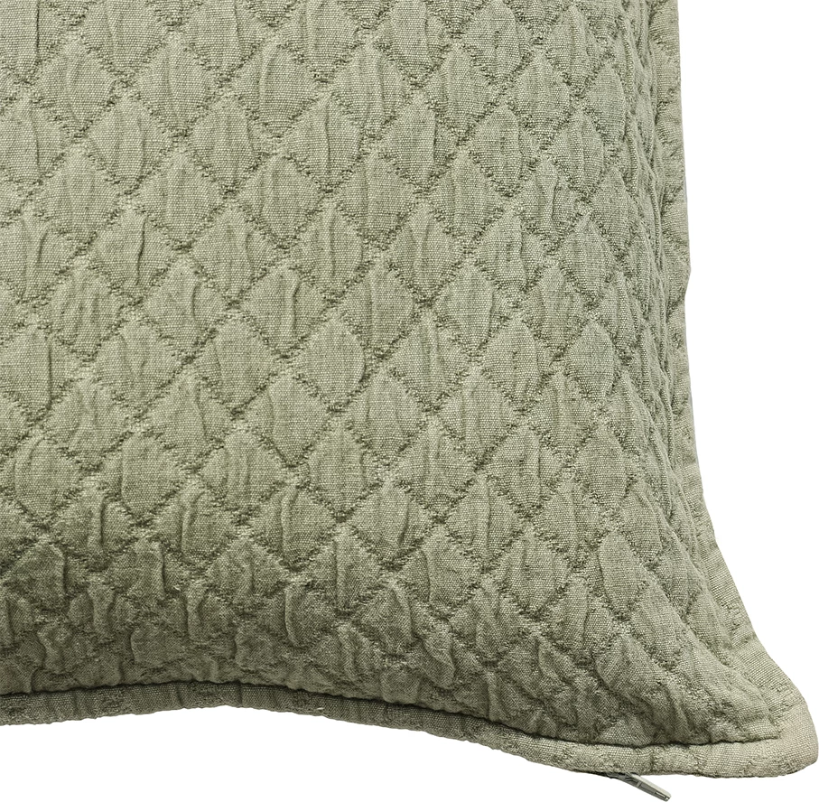 Jastëk dekorativ, kadife pambuku, ngjyrë mente, 50x50cm