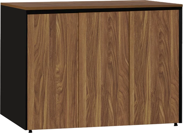 Dollap zyre profesional Oscar melamine, ngjyrë arre-karbon, 120x40x80cm