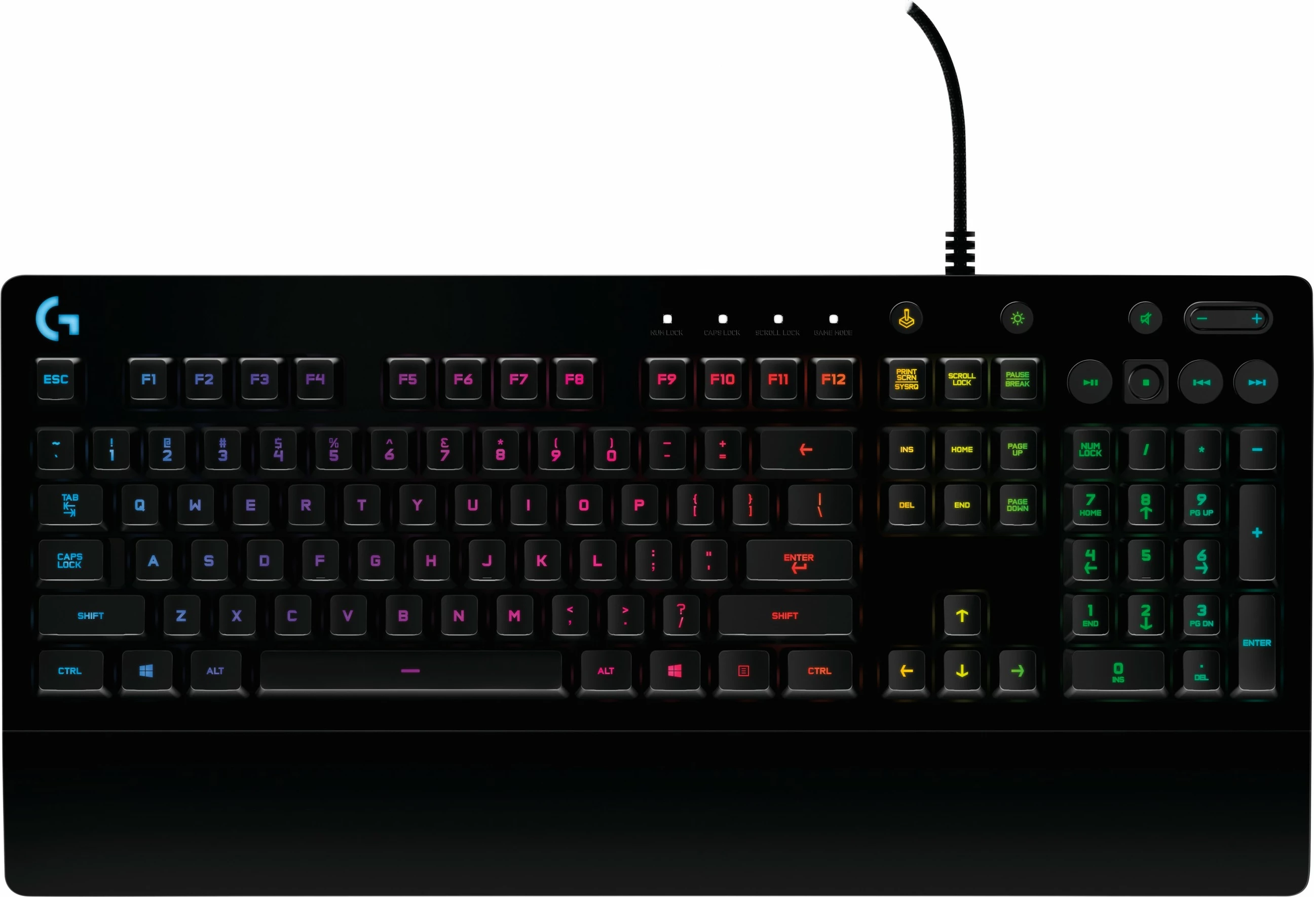 Tastierë gaming Logitech G G213 Prodigy, Full-size, Wired, USB, RGB LED, QWERTZ, E zezë