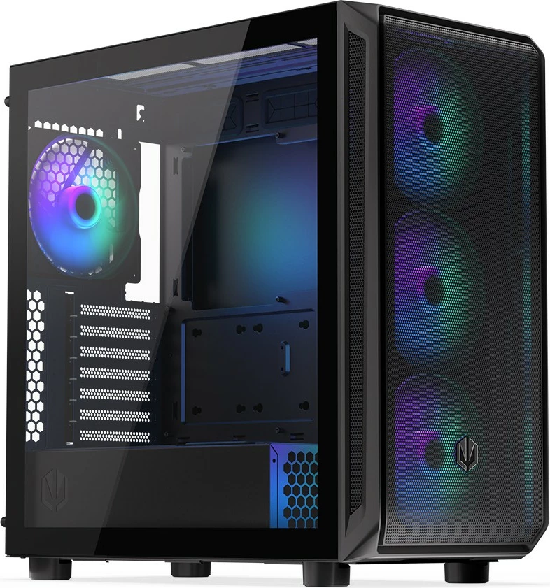 Kasë Endorfy Arx 700 ARGB EY2A013, Midi Tower, Tempered Glass, 4x Ventilatorë ARGB, E zezë