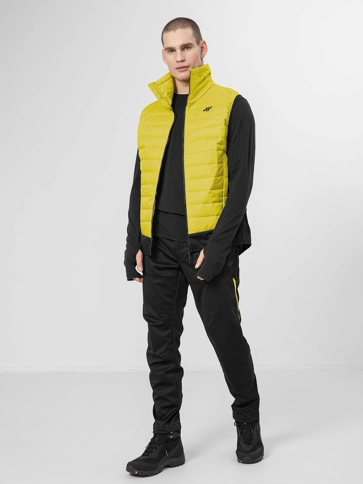 Jelek për meshkuj 4F H4Z22-BZM060, tranzicional, madhësia S, jeshile lime