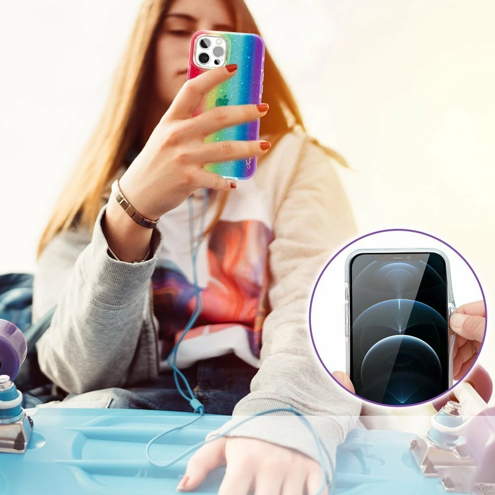 Mbështjellës Kingxbar Ombre për iPhone 12 Pro Max, shumëngjyrësh