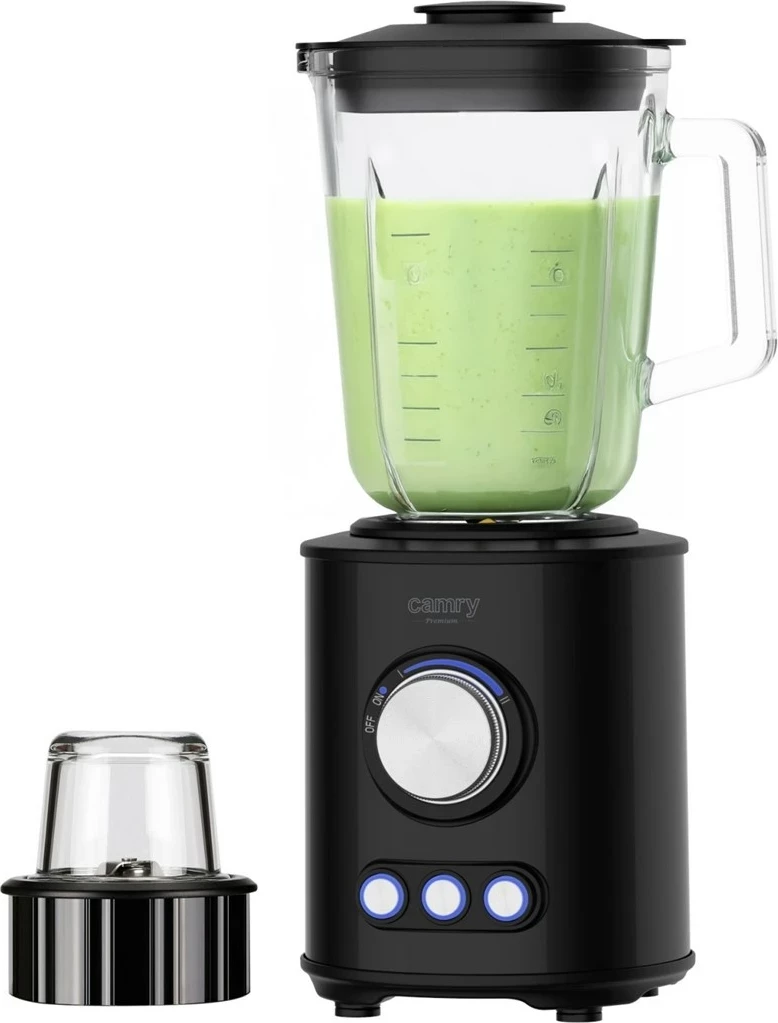 Mikser qëndror Adler CR 4088, 1.5L, 1800W, Inox, i zi