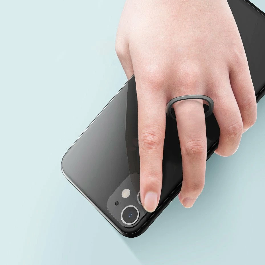 Mbështjellës unazë Baseus SUYB-0S për celular, ultra i hollë, argjendtë