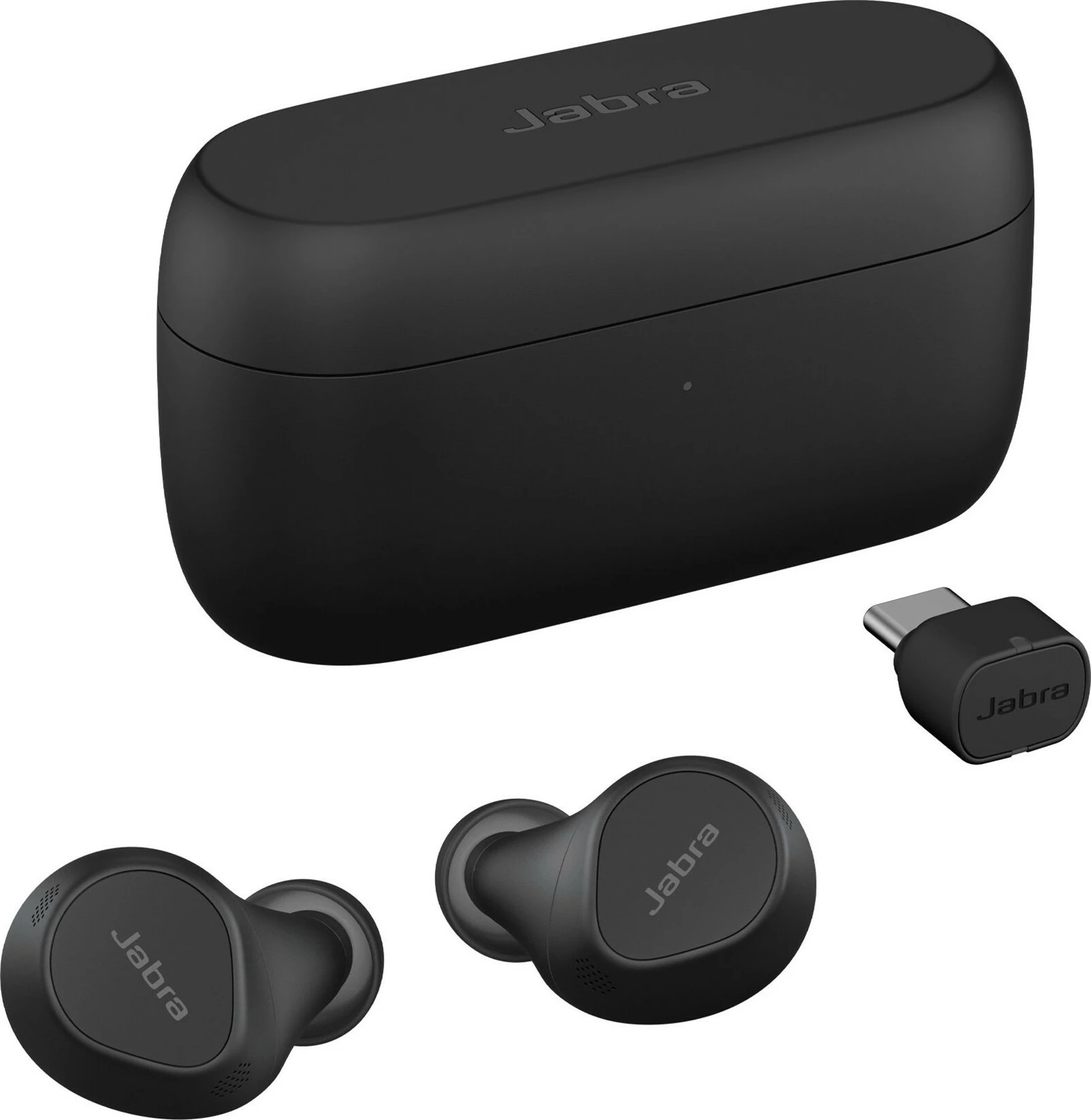 Kufje Jabra Evolve2 Buds, USB-C UC, True Wireless Stereo (TWS), Thirrje/Muzikë, 5.4 g, Headset, E zezë
