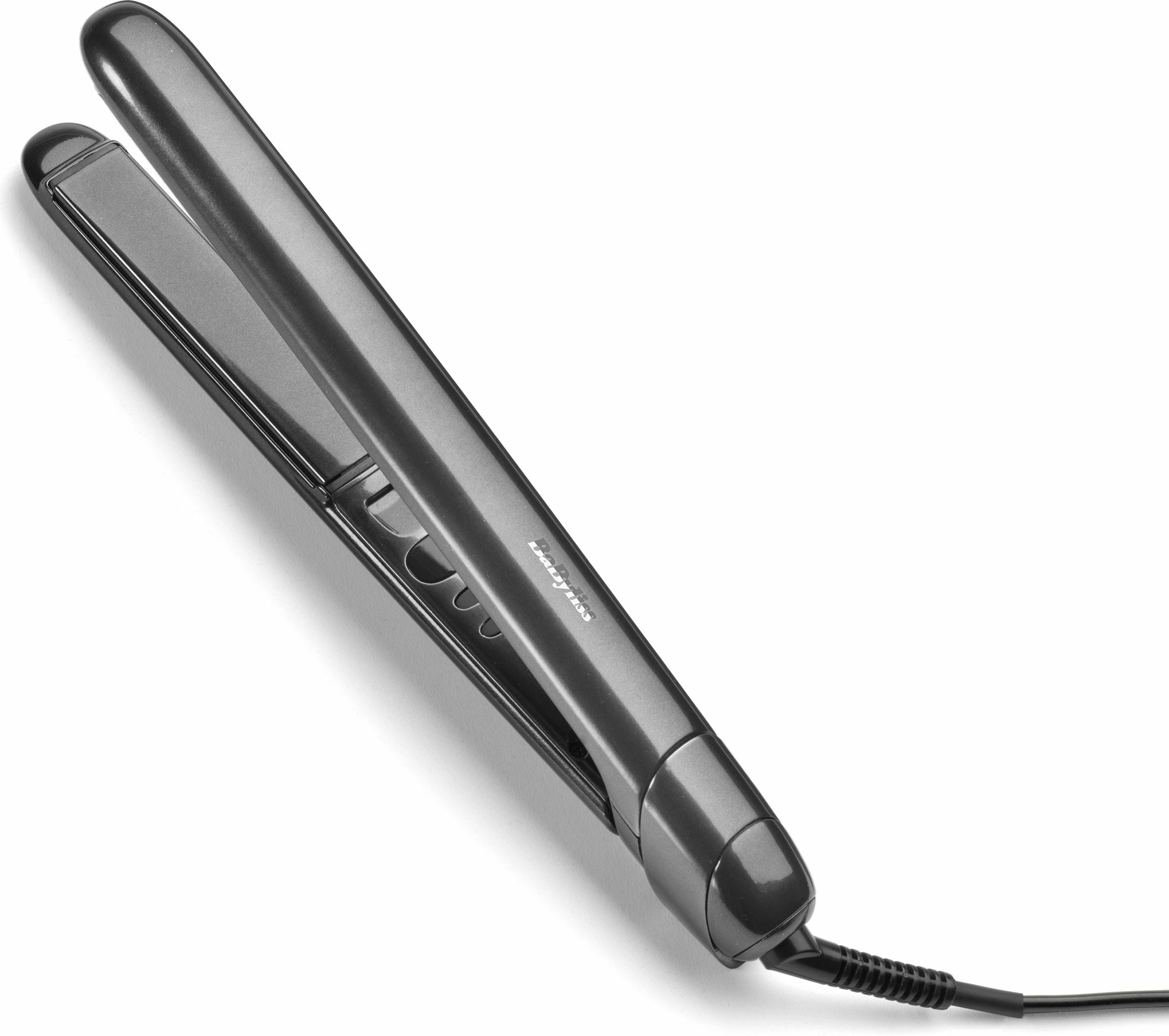 Hekur për drejtim flokësh BaByliss ST260E, pllaka qeramike/titan, 3 temperatura 180/200/235°C, gri