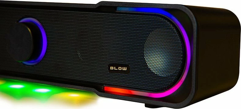 Altoparlantë për kompjuter Blow MS-32 (66-404#) 6W 2.0 USB/AUX 3.5mm, të zeza