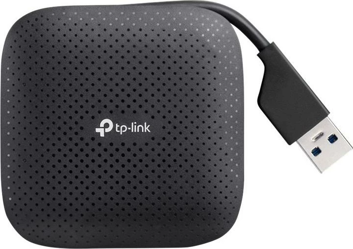 USB hub, TP-Link UH400, 4 porta, USB 3.0 5 Gbps, i kompakt, zi