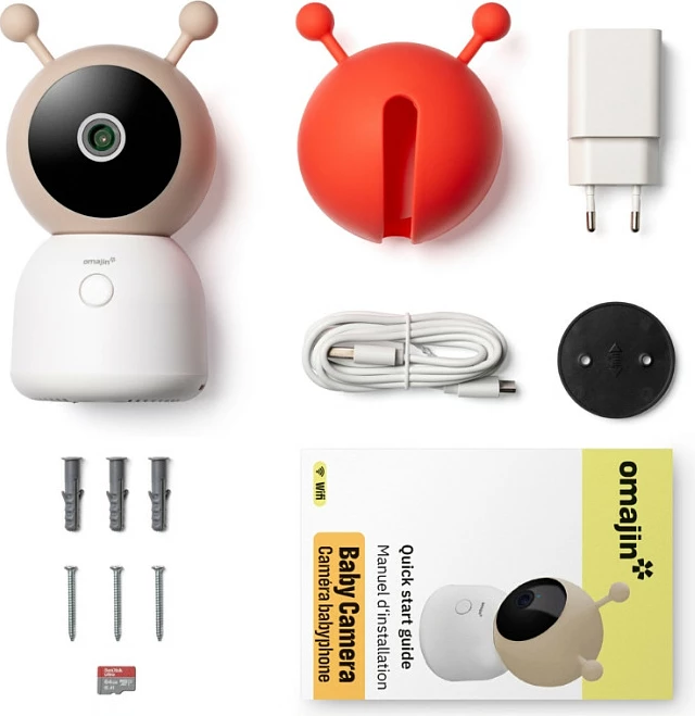 Kamerë smart për shtëpi Netatmo omajin OBC-01-EU, 110°, Wi‑Fi/Ethernet, Night Mode, punon me Google Home/Alexa, e bardhë/bezhë