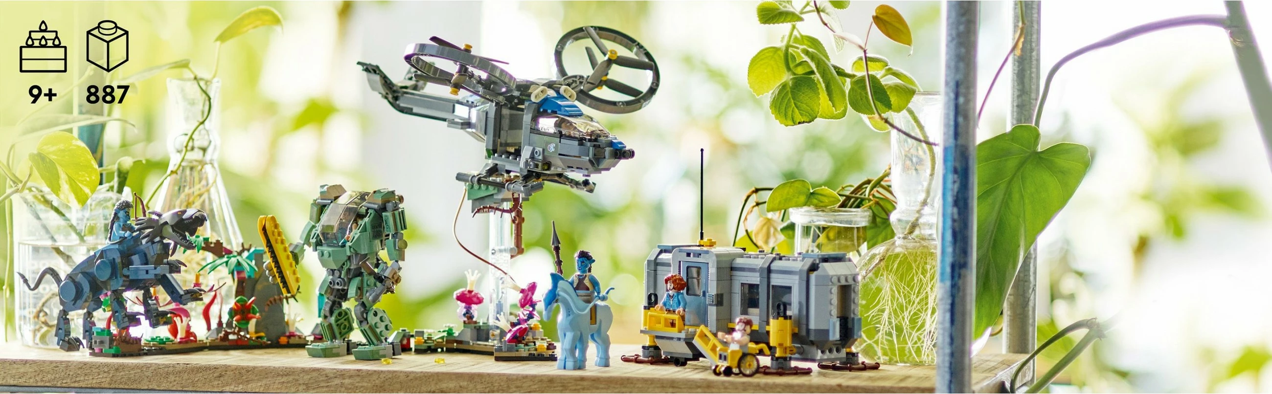 Set për ndërtim LEGO Avatar Floating Mountains: Site 26 & RDA Samson, 887 pjesë, Multikolor