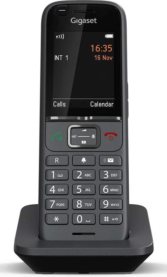 Telefon DECT IP Gigaset N530 IP PRO + S700H PRO, VoIP/SIP, ekran 2.4", 500 kontakte, antracit