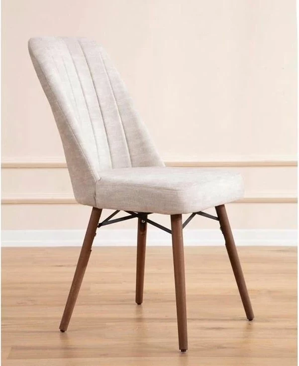 Tavolinë me karrige, zgjatshme, krem, 5 copë, Skye Decor, Lidyana