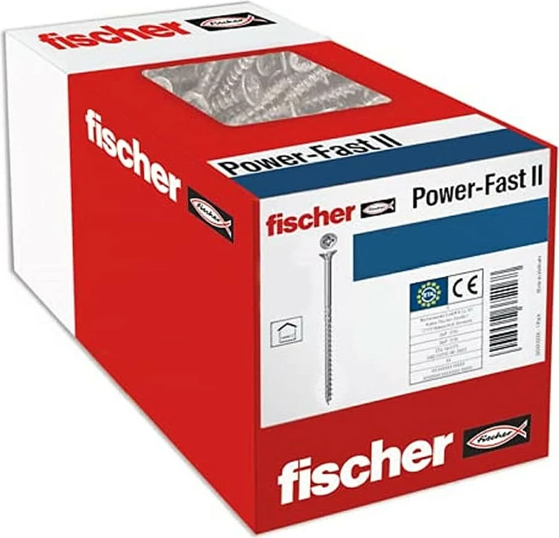 Vidë druri Fischer Power-Fast II 670501, 6x100 mm, PZ3, zink