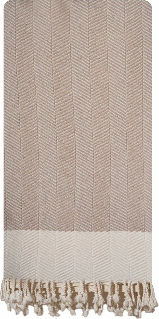 Peshqir plazhi Fouta, ngjyrë bezhë, Mijölnir, Baliksirti, 90x180cm
