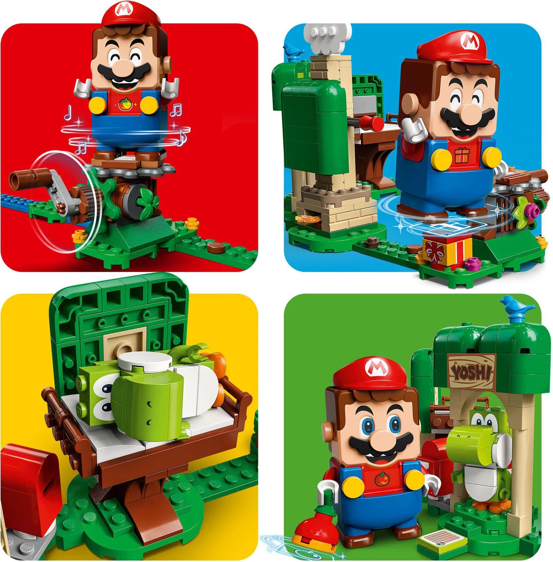 Set lodër për fëmijë LEGO Super Mario Yoshi’s Gift House Expansion 