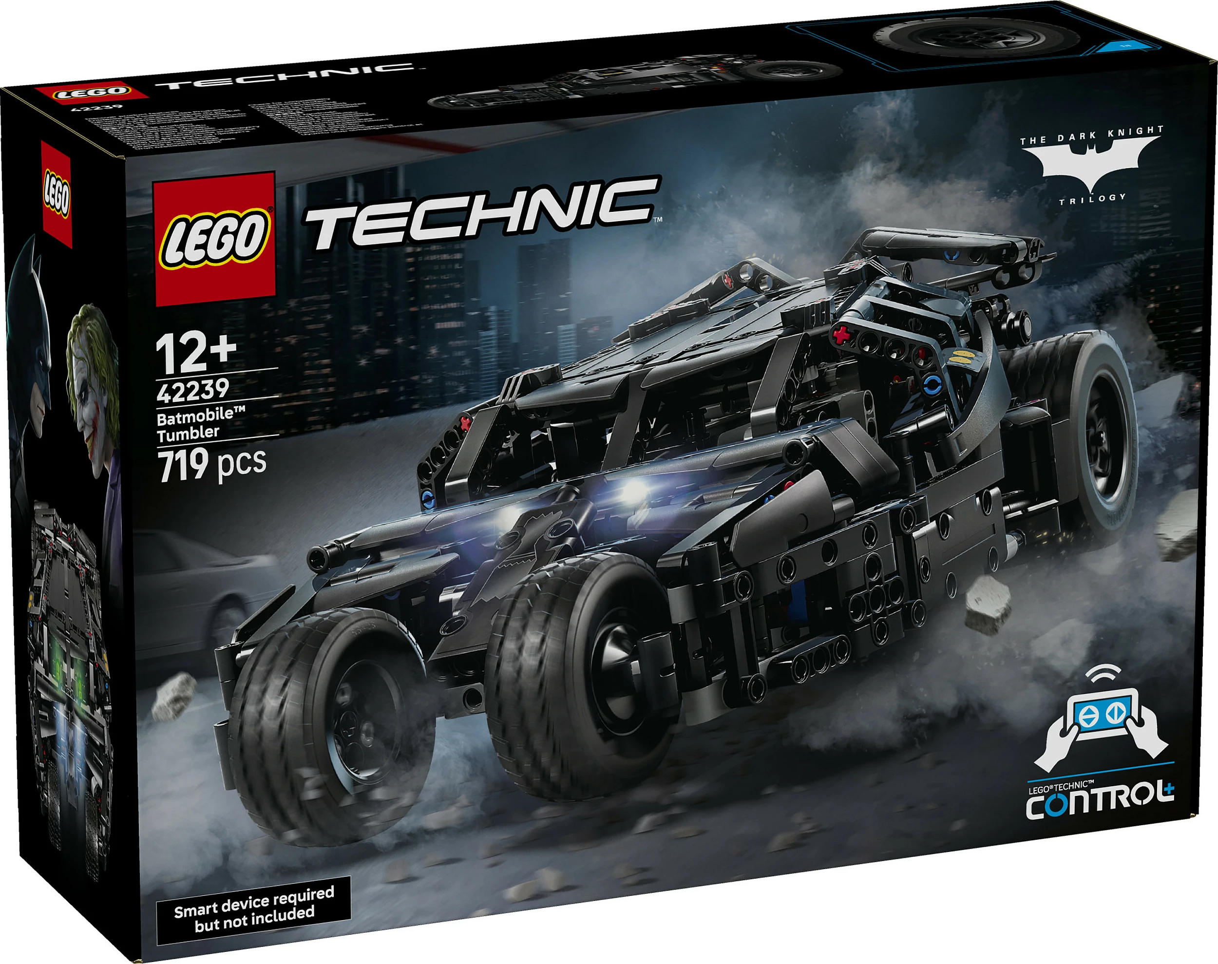 Set ndërtimi LEGO Technic 42239 Batmobile Tumbler, 719 pjesë, Control+, multicolor