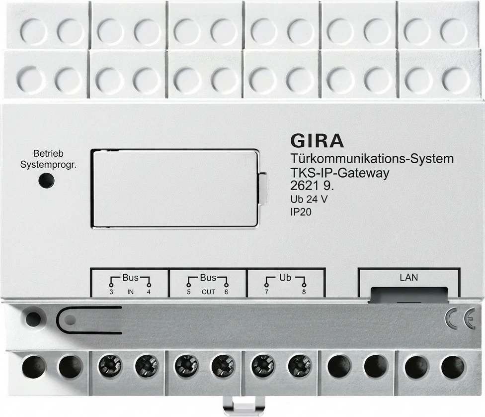 Gateway IP GIRA TKS-IP-Gateway 262197, gjenerata 2, LAN, 24V