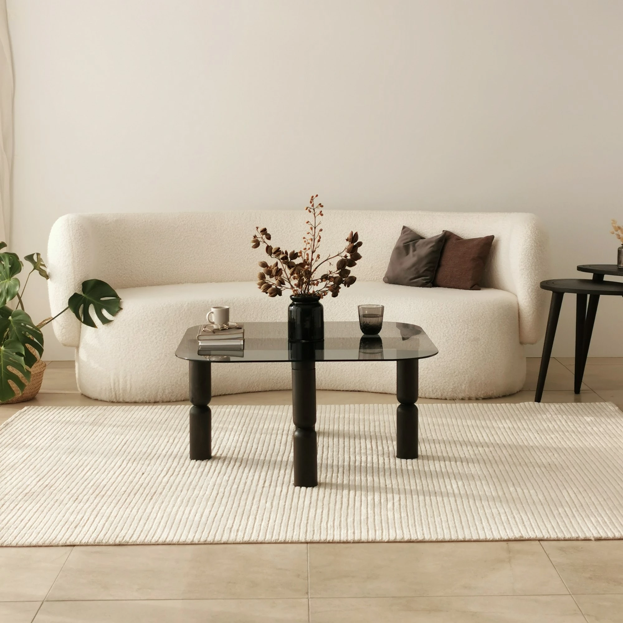Tavolinë kafeje Hanah Home, Kei, anthracite dhe fume