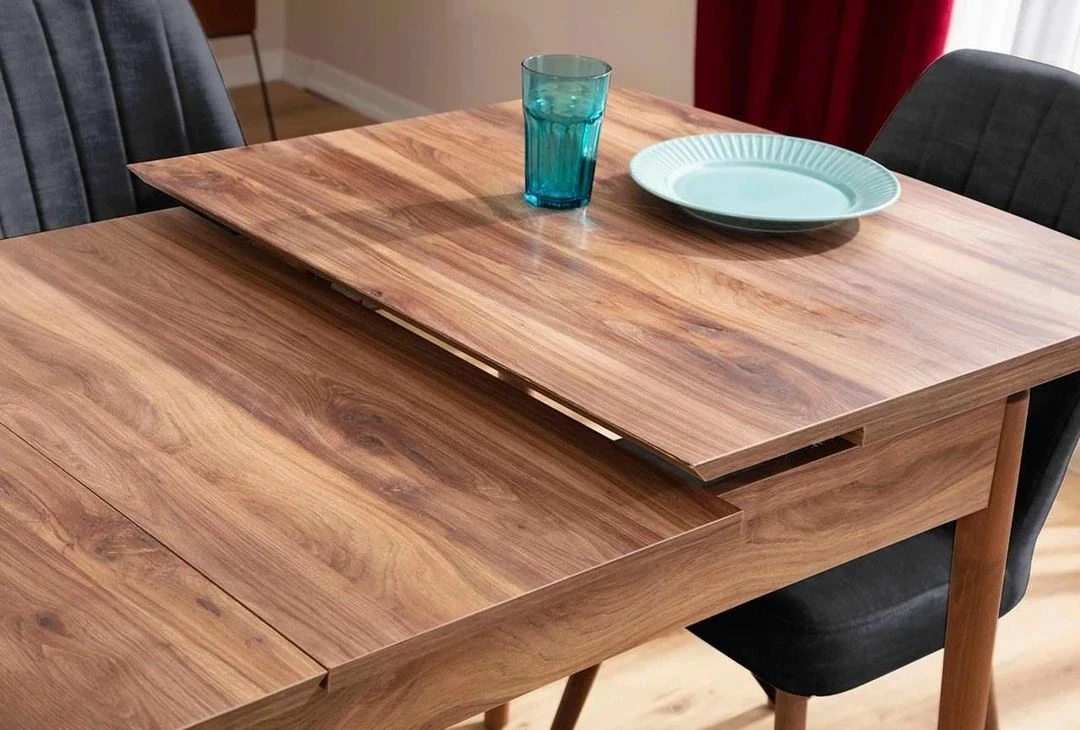 Tavolinë me karrige, set 5 copë, ngjyrë antracit, Skye Decor, Lidyana