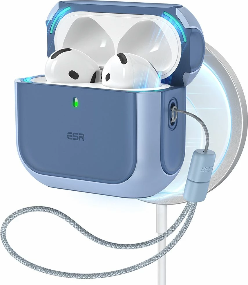 Mbështjellës ESR Orbit HaloLock për AirPods 4, MagSafe, Blu