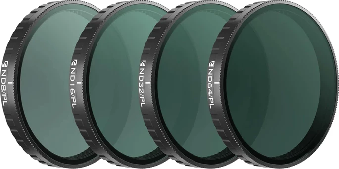 Set filtrash ND/PL Freewell FW-OA6-BRG për DJI Osmo Action 6, ND8/PL ND16/PL ND32/PL ND64/PL, 4 copë