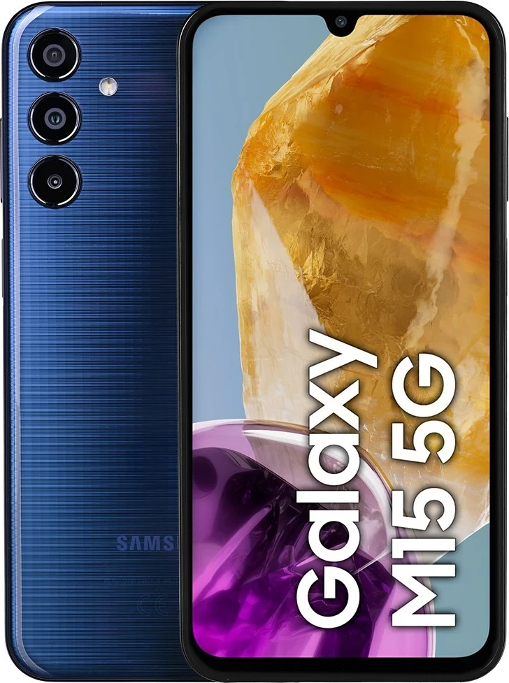 Celular Samsung Galaxy M15, 6.5", 4+128GB, 5G, i kaltër