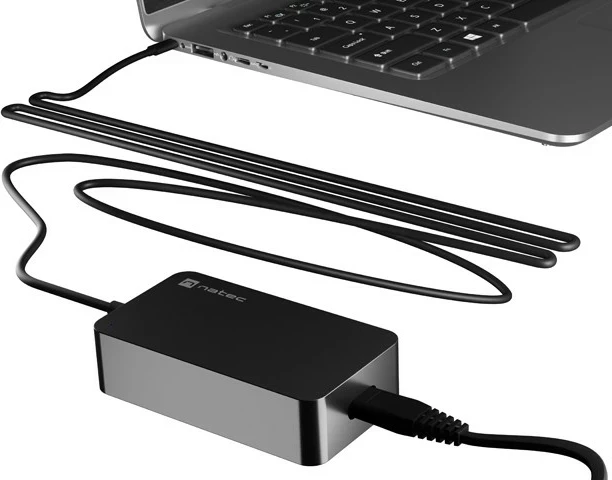 Karikues USB-C Natec Grayling GaN 65W