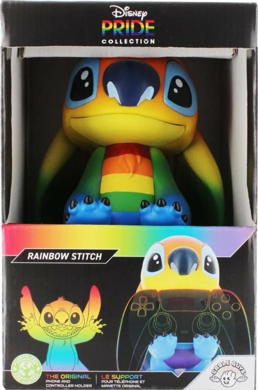 Mbajtës celulari/kontrolleri Cable Guys Disney Lilo & Stitch Rainbow Stitch 20 cm, shumëngjyrësh