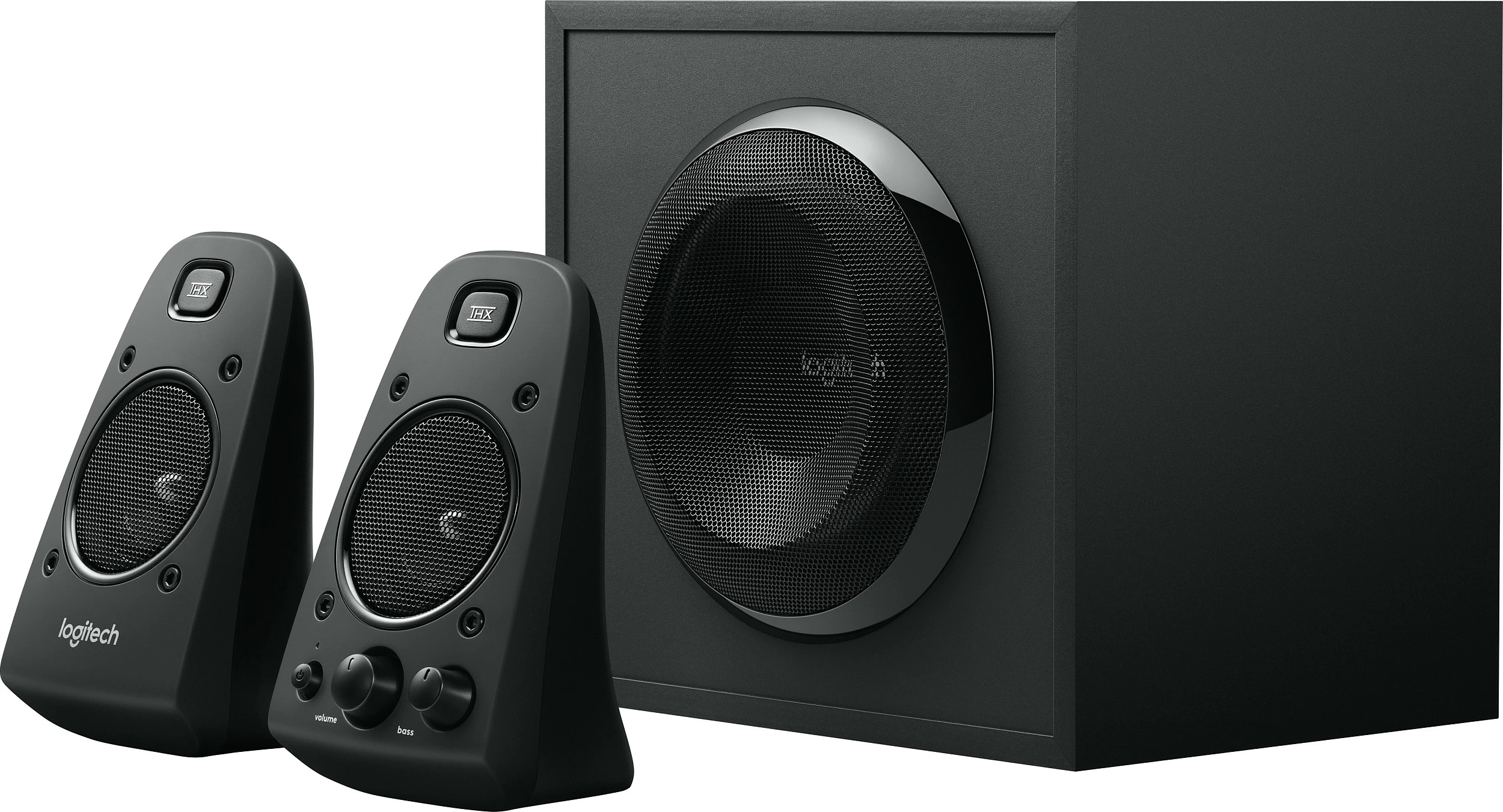 Sistem zërimi Logitech Z623, 2.1 kanale, 200 W, Universal, i zi, 400 W, Rotary
