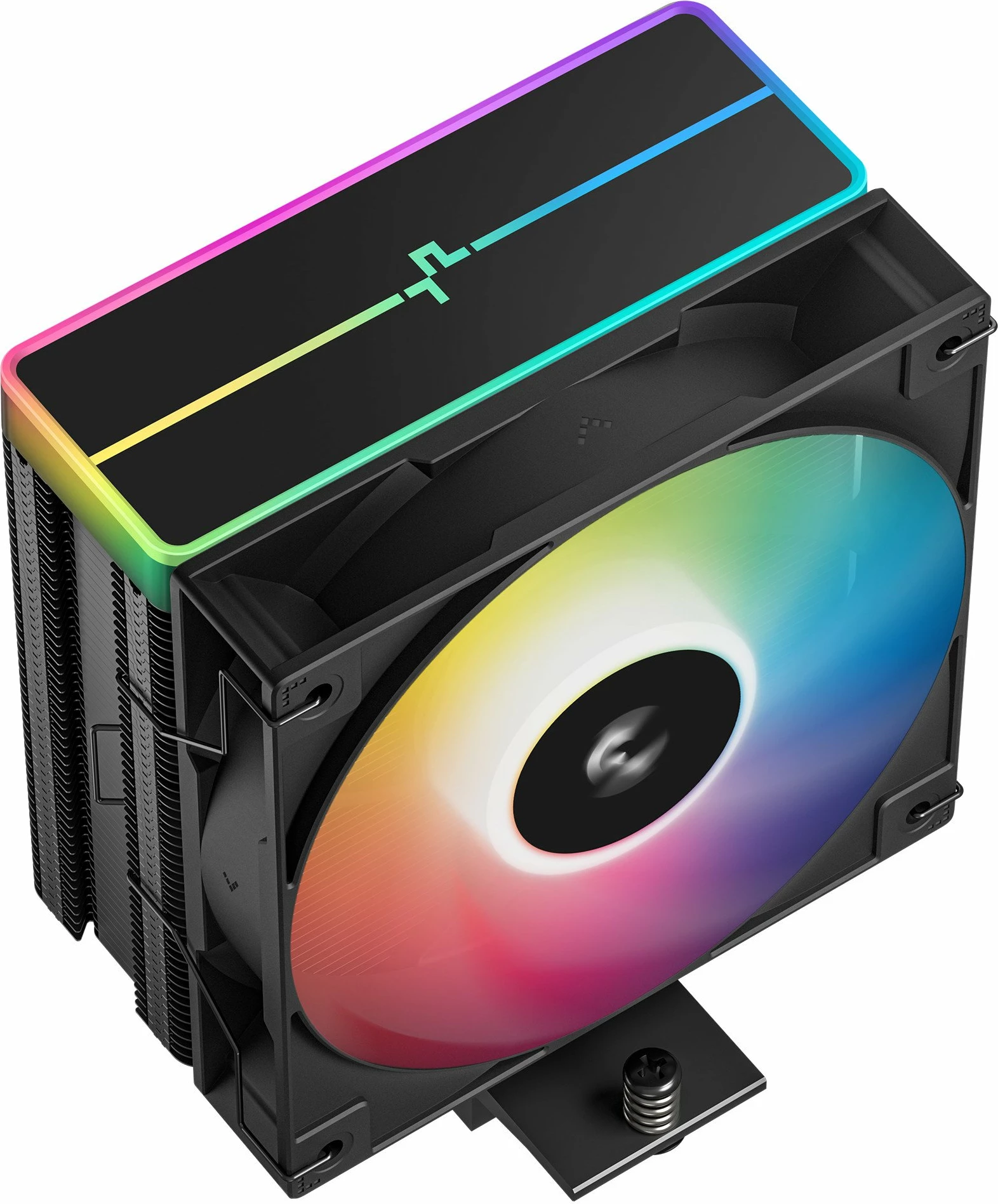 Ftohës CPU Deepcool AG400 BK ARGB V2 (R-AG400-BKAMMN-GJD) 120mm, 4 heatpipe, 220W TDP, i zi