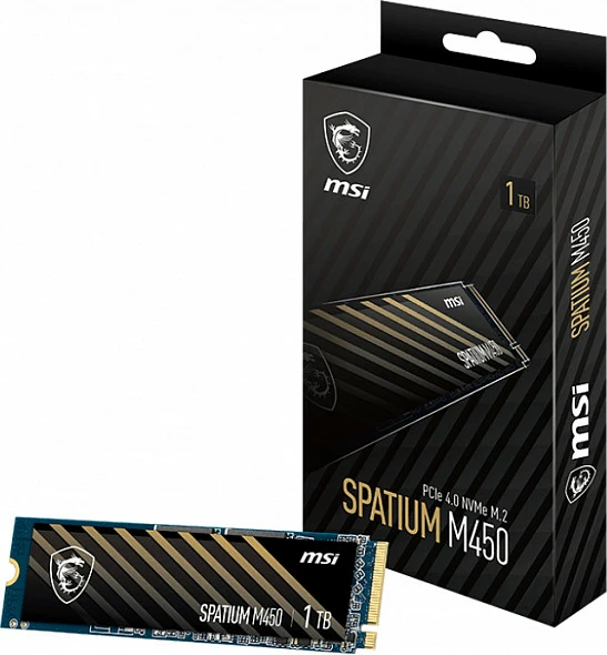 SSD MSI Spatium M450 V1, M.2 2280, NVMe PCIe Gen4 x4, 1TB