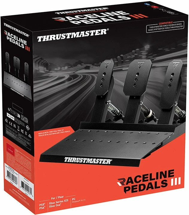 Pedale Thrustmaster Raceline Pedals III 4060383, set 3-pedalesh, zezë