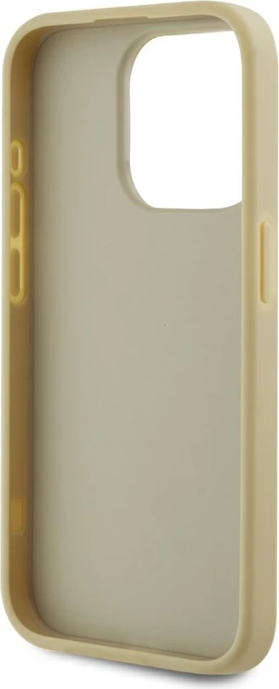 Mbështjellës Karl Lagerfeld Wrinkled Metal Signature për iPhone 15 Pro Max, Gold
