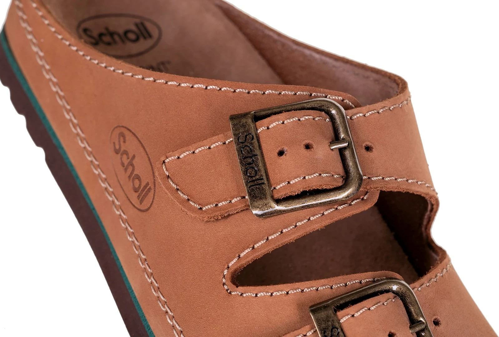 Flip-flopa Scholl Air Bag, unisex, Mobilex, për të rritur, ngjyrë bezhë