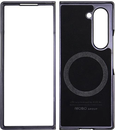 Mbështjellës Audi Synthetic Leather MagSafe për Samsung Galaxy Z Fold 6, i zi