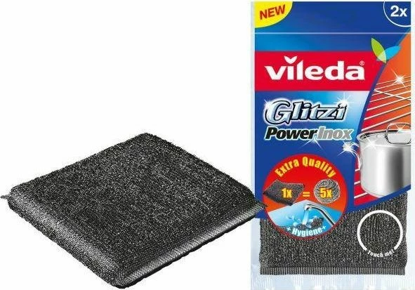 Sfungjer çelik Vileda Glitzi Power Inox, 2 copë