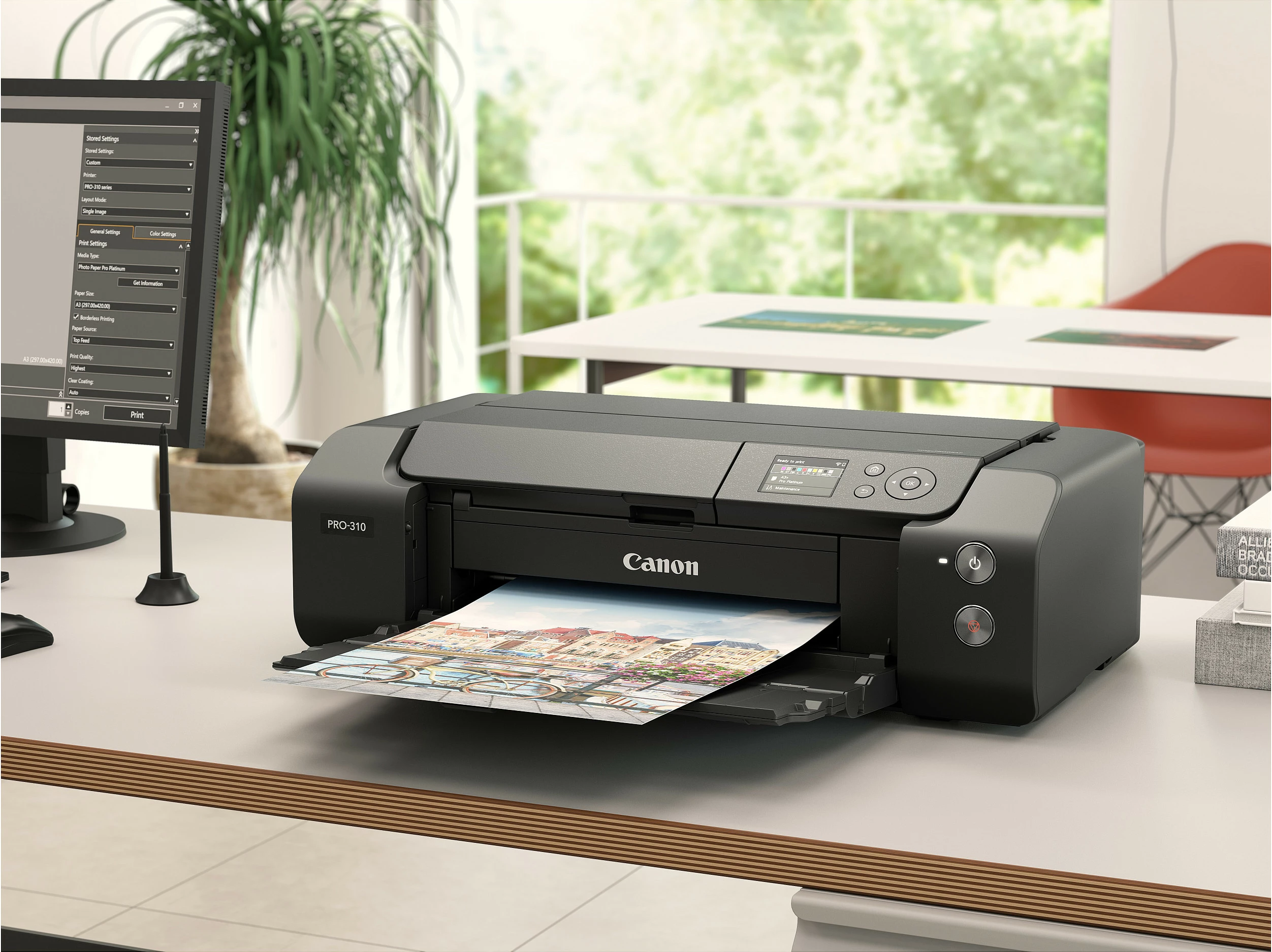 Printer Canon imagePROGRAF PRO-310, A3+, 4800x2400 DPI, 10 kartrixha, i zi
