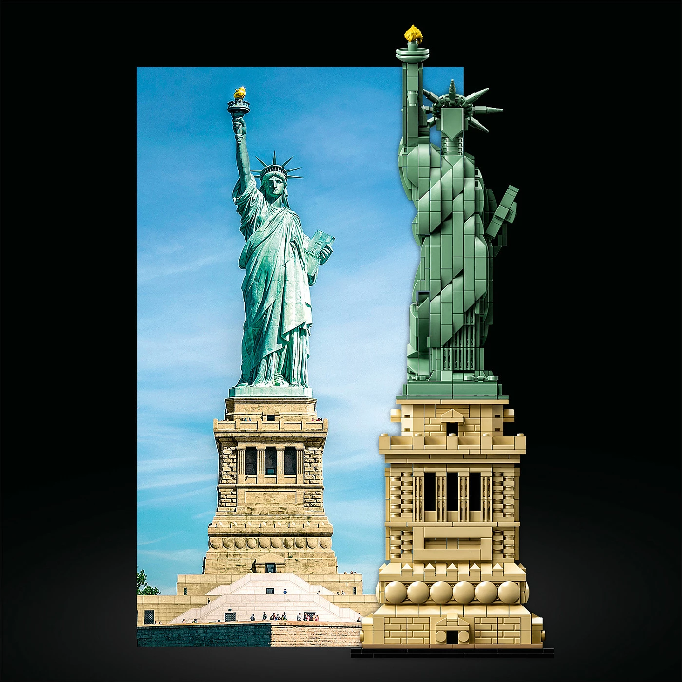 Set ndërtimi LEGO Architecture Statuja e Lirisë 21042, 1685 pjesë, shumëngjyrësh