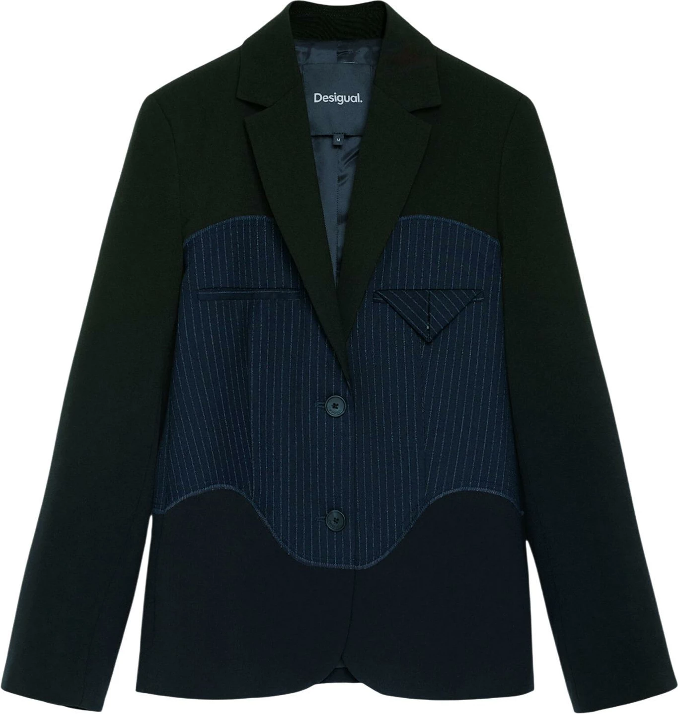 Blazer për femra Desigual AME_WAVE_DIPLO 26WWEW13, blu [Madhësia: L]