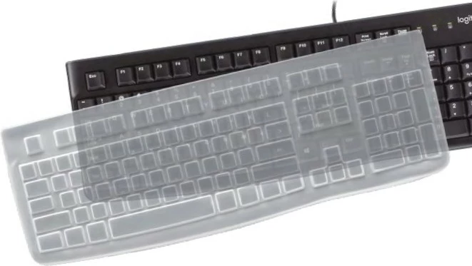 Mbështjellës tastiere Logitech K120, silikon, transparent