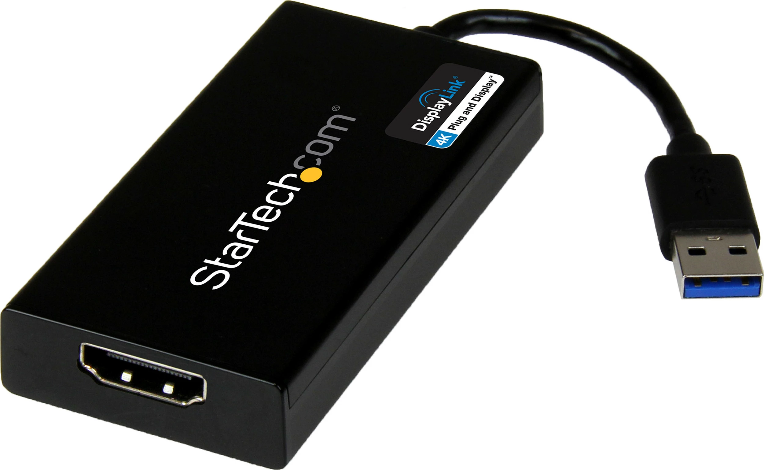 Adapter USB 3.0 në HDMI StarTech USB32HD4K, 4K@30Hz, DisplayLink, i zi