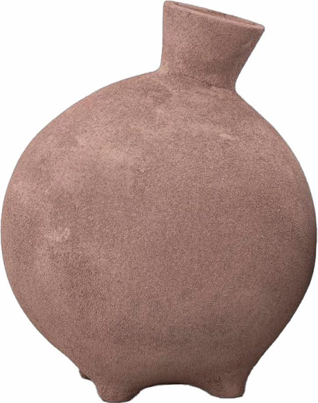 Vazo dekorative GRECO, alumin, ngjyrë terrakote, 26x26x31cm