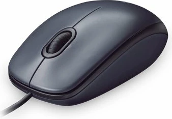 Maus Logitech M90, me kabllo USB, optik 1000 dpi, 3 butona, Gri