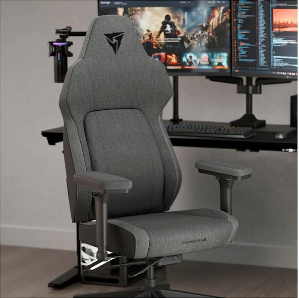 Karrige gaming ThunderX3 CORE Loft, ergonomike, gri e errët
