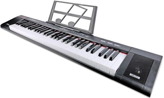 Tastierë muzikore MQ 6151L me mikrofon, 61 taste, e zezë
