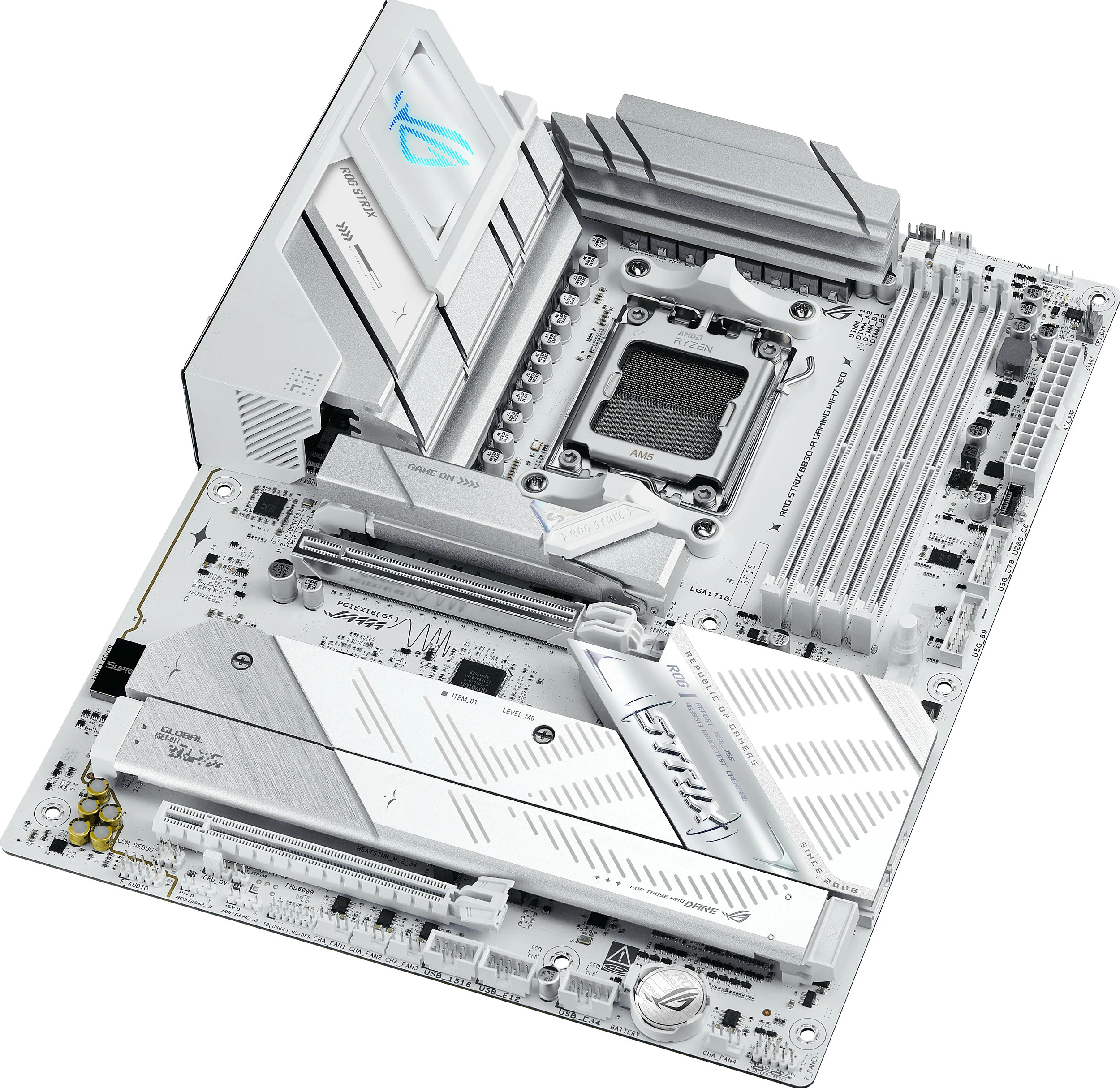 Pllakë amë ASUS ROG STRIX B850-A Gaming WiFi 7 Neo, Socket AM5, DDR5 deri 256GB, 5G LAN, e bardhë