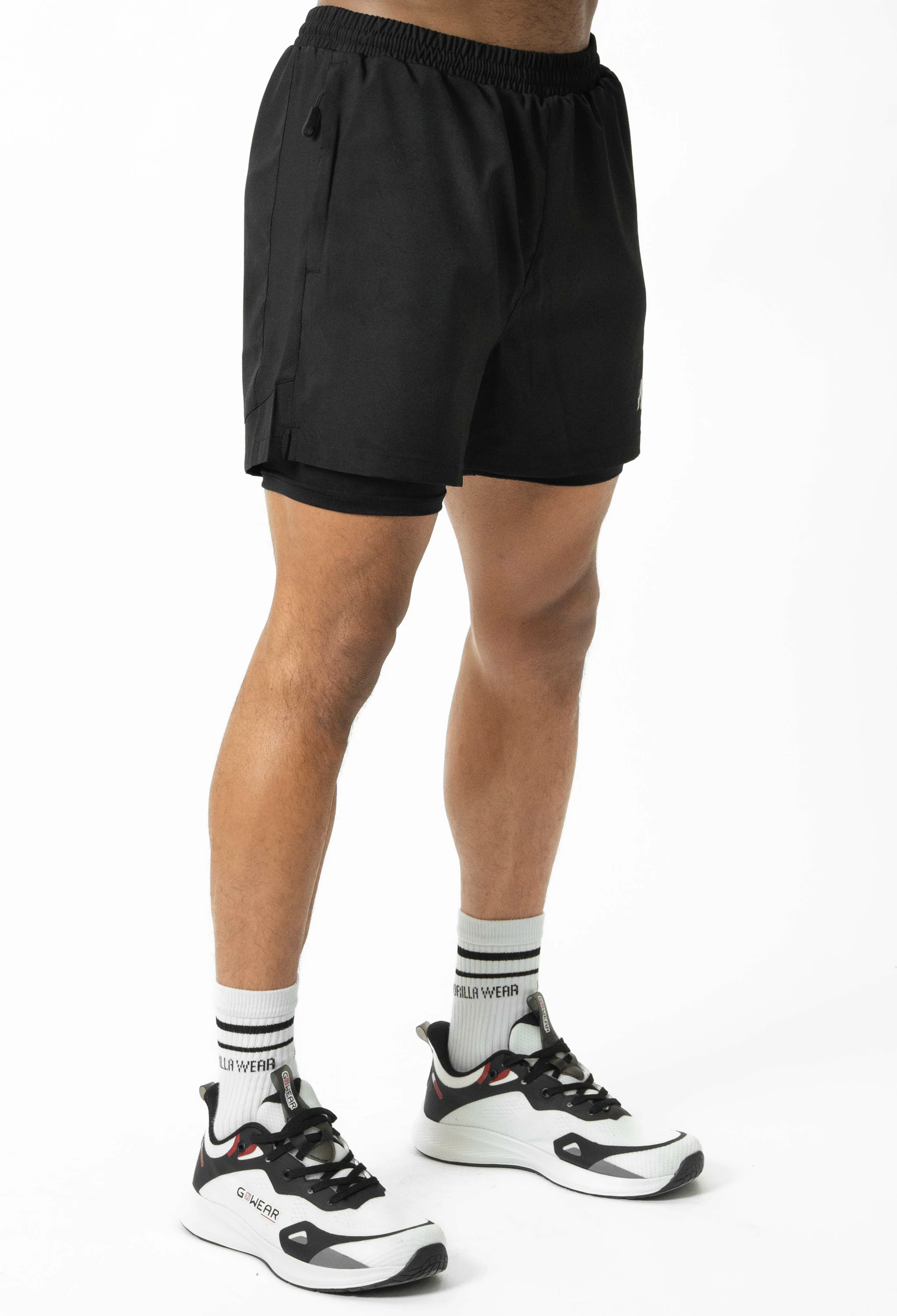 Lowell 2-In-1 Shorts - Black [Madhësia: L]