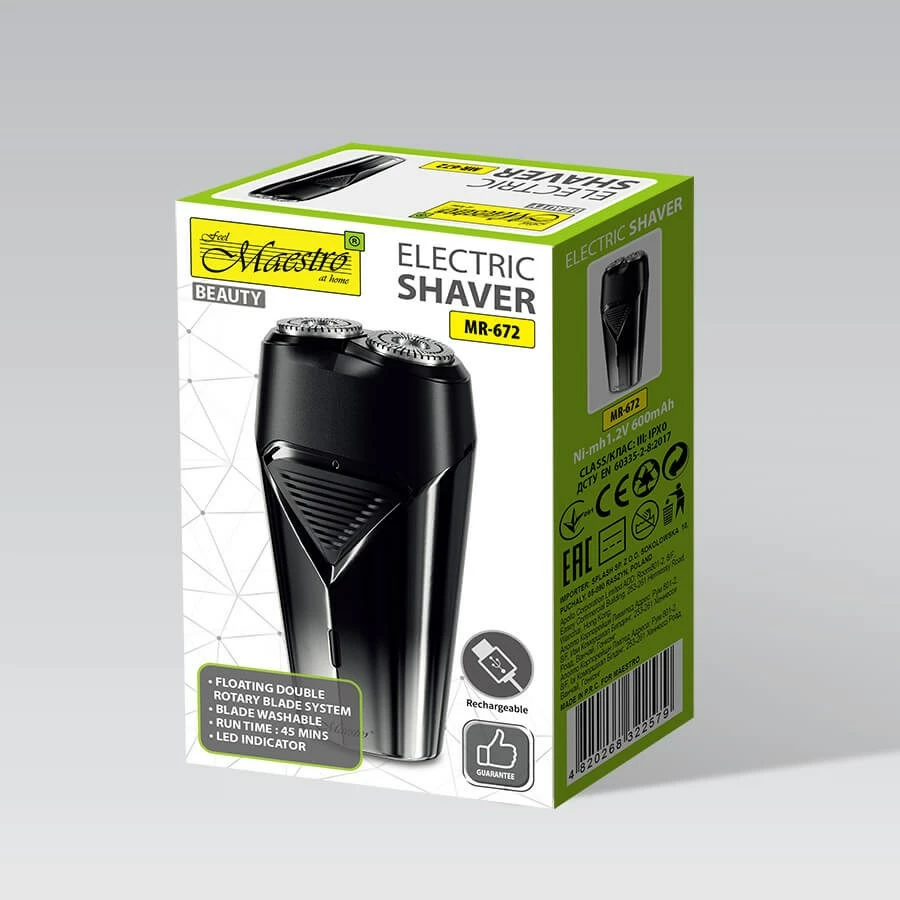 Makinë rroje Maestro MR-672, USB, e zezë
