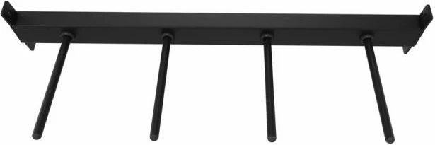 Aksesor për raft shufrash Tiguar beam plates 4 handles, i zi